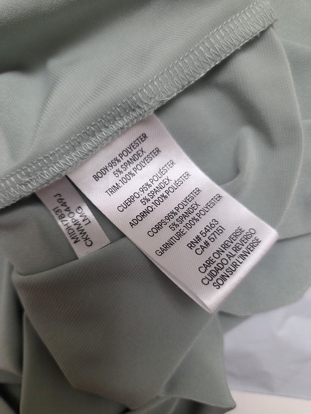 Calvin Klein Light Sage Tie-Neck Ruffle Sleeveless Top Women Size Small - Picture 6 of 7
